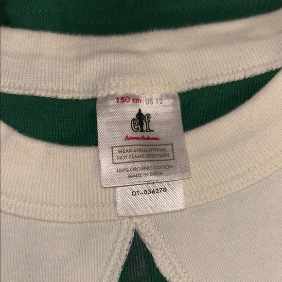 Hanna Andersson Kids 2-Piece Elf Pajamas Set Size 12 - Picture 5 of 7